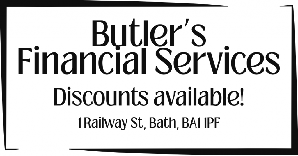 Advert. Butler's Financial Services, discounts available