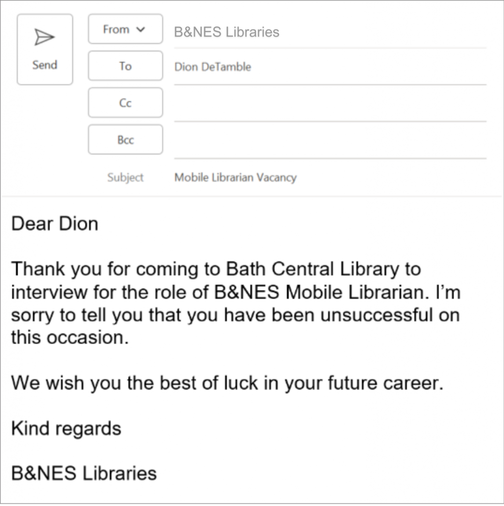 an email