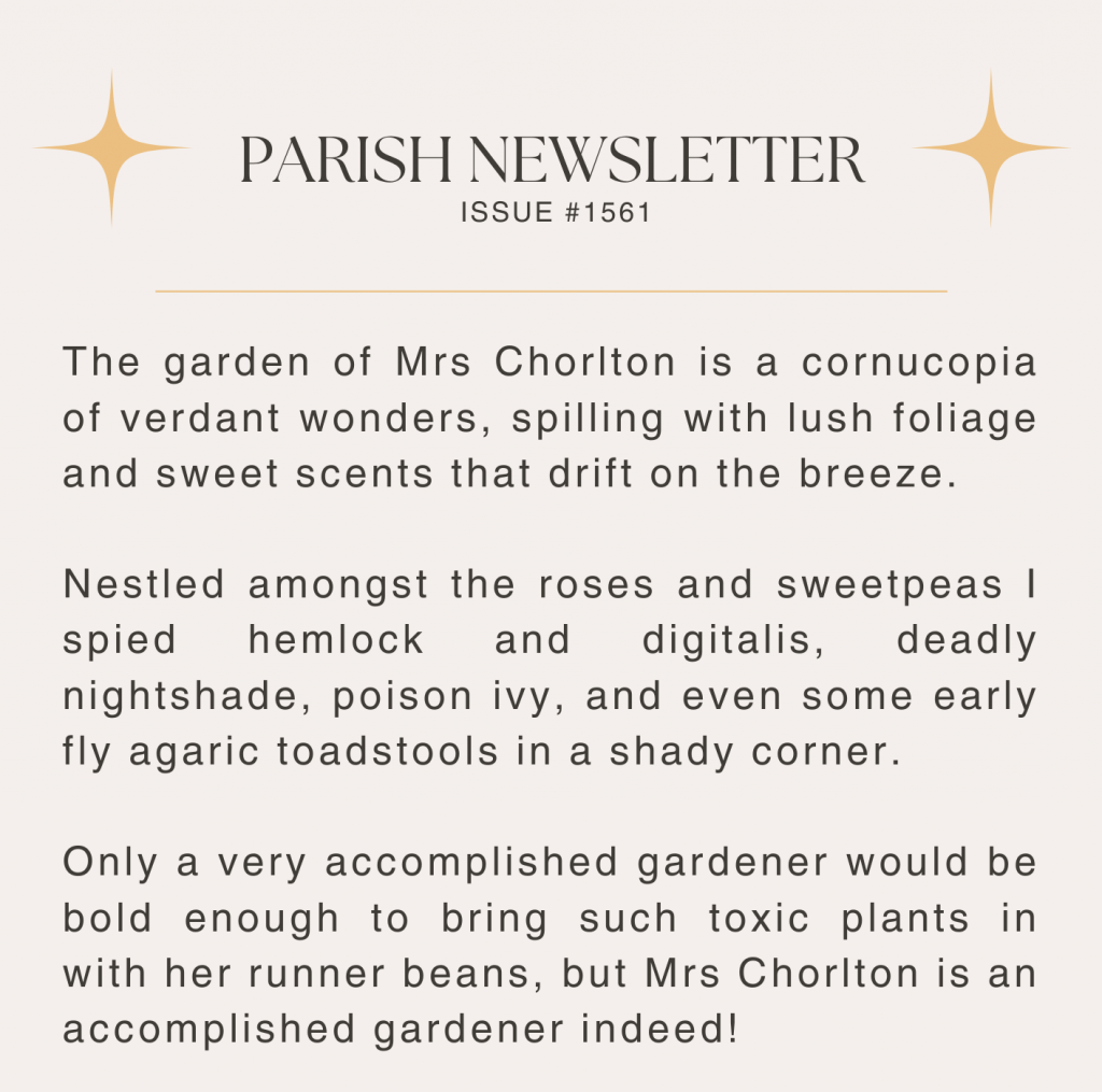 parish newsletter page