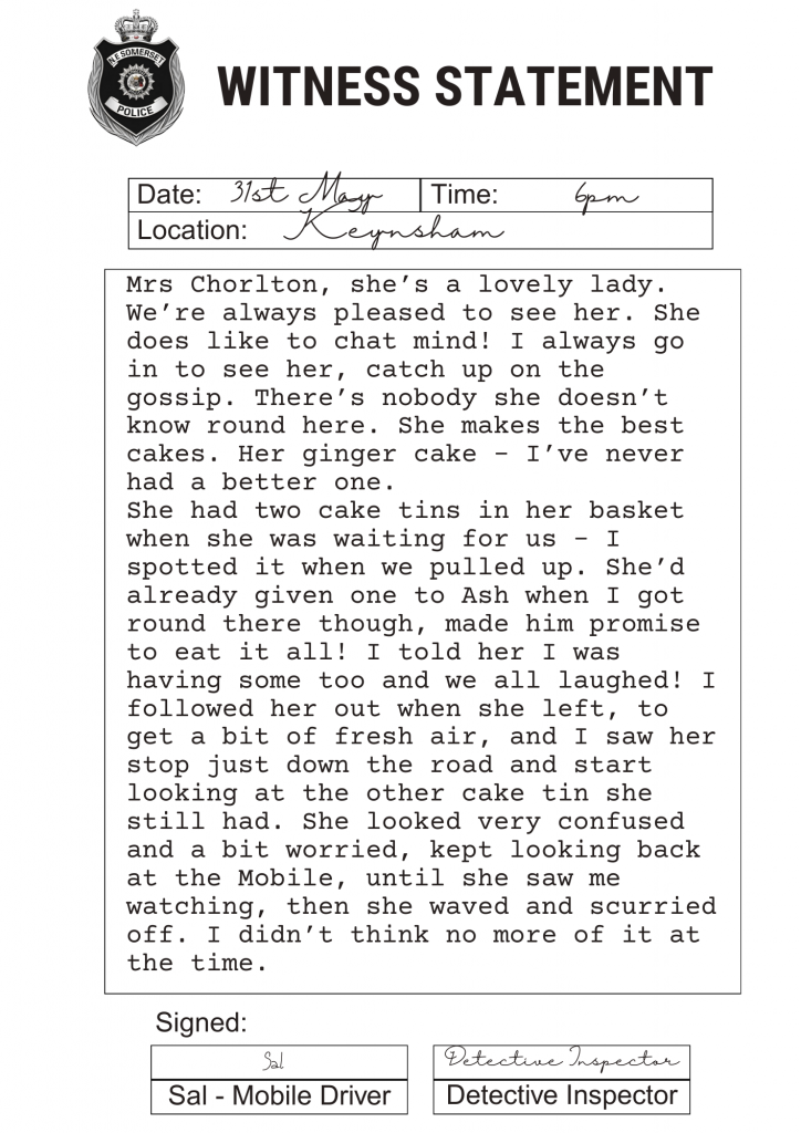 police form