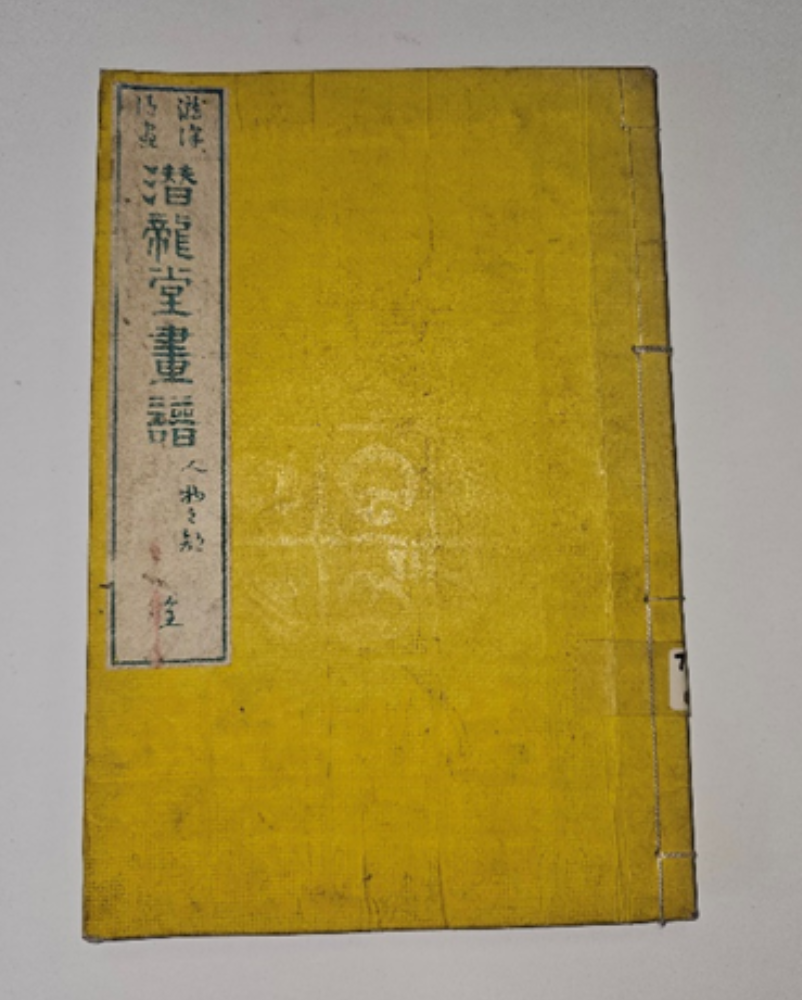 yellow book with Japanese characters on left hand side
