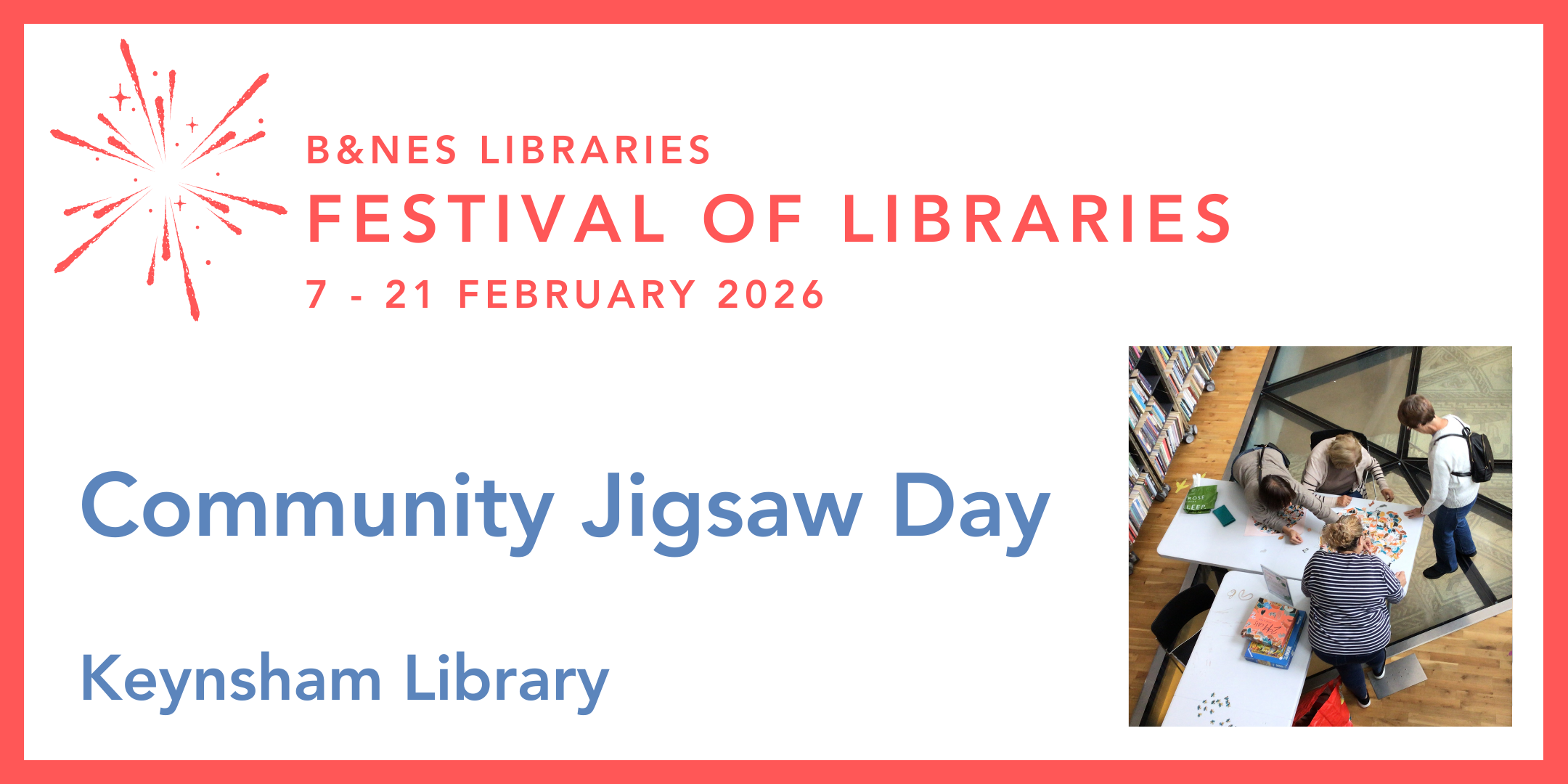 Community Jigsaw Day - Festival of Libraries