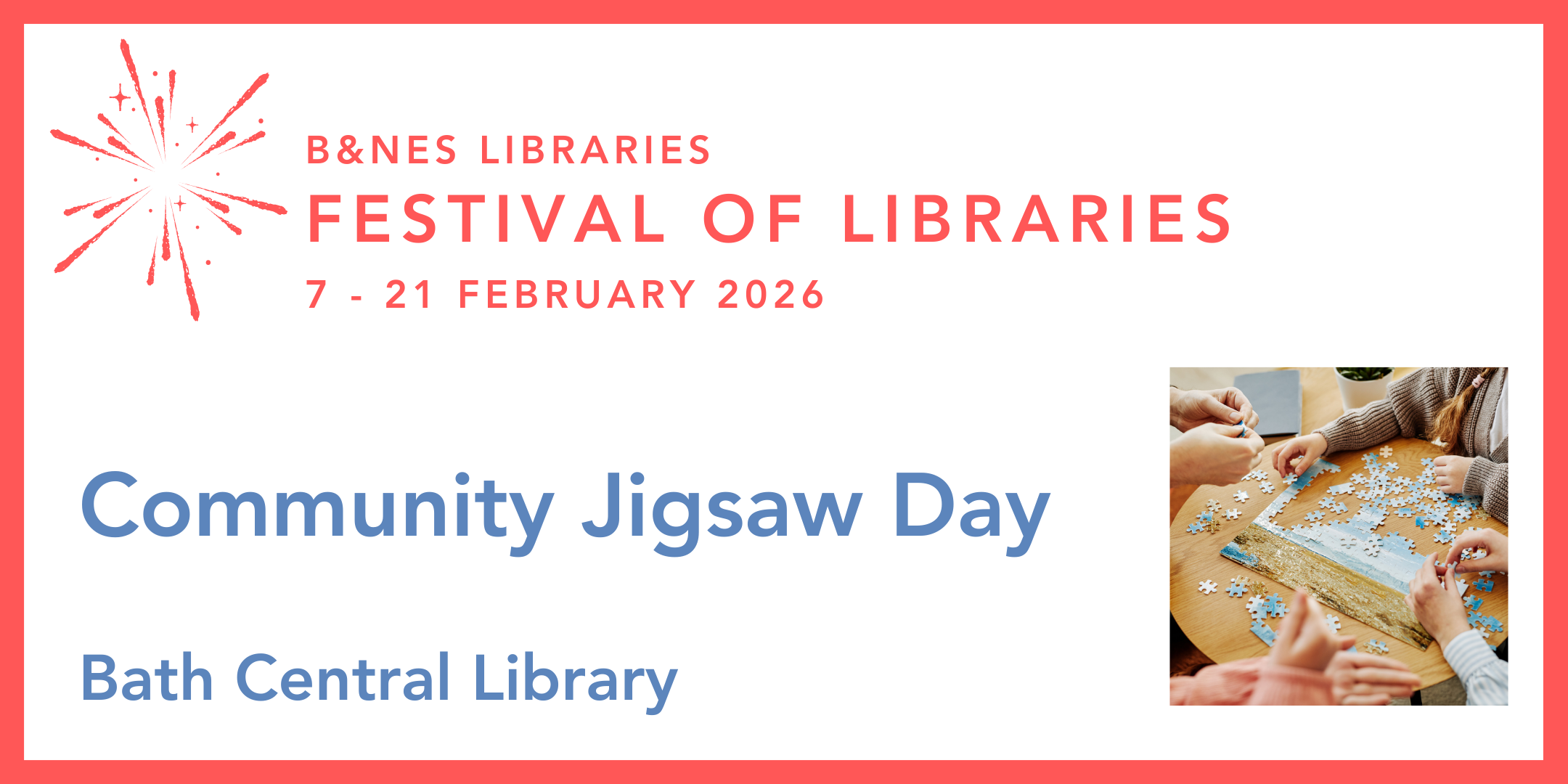 Community Jigsaw Day - Festival of Libraries