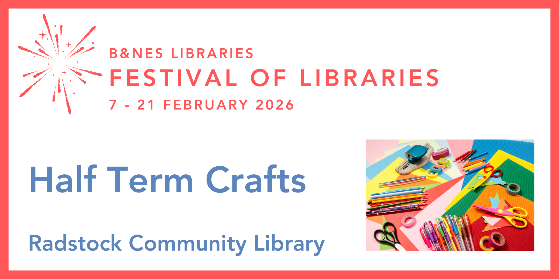Half Term Crafts at Radstock Community Library