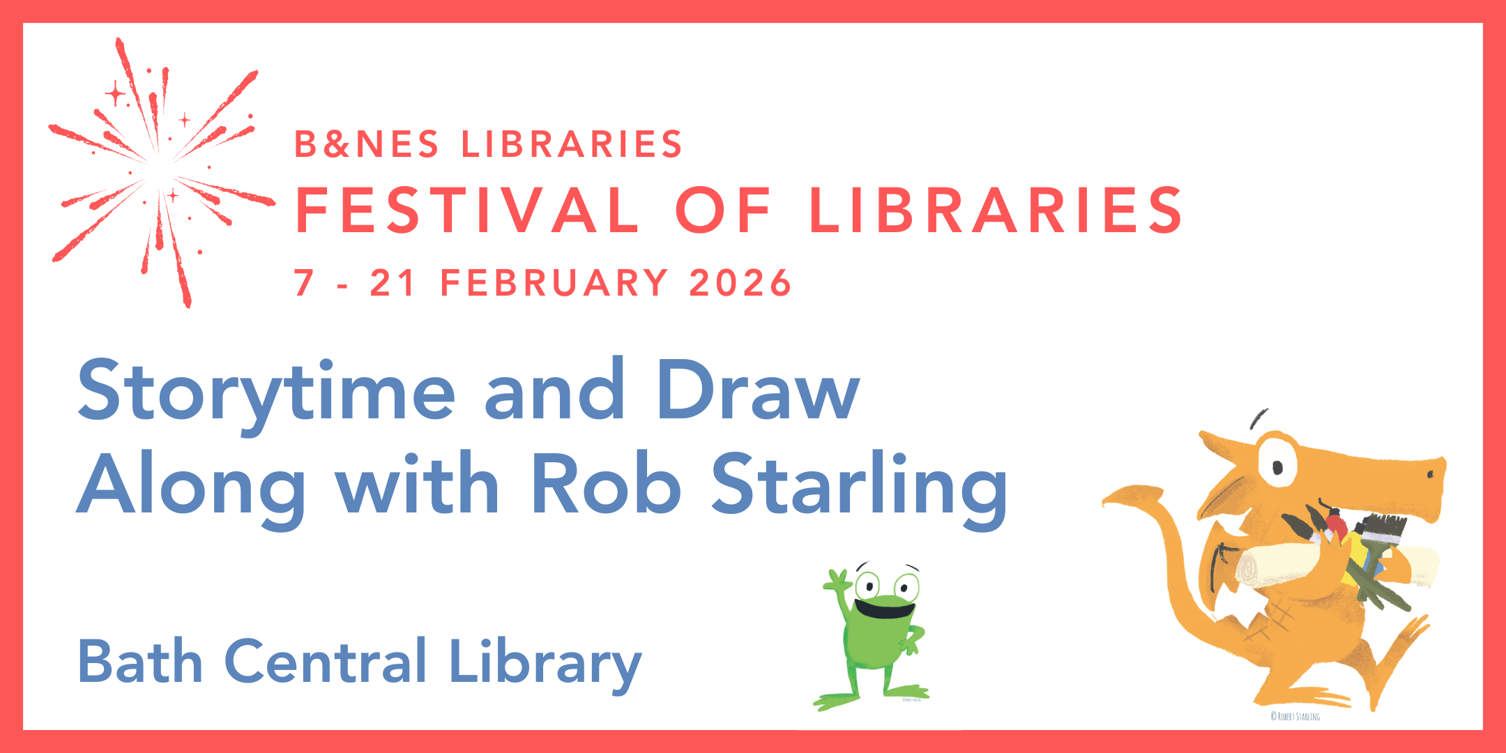 Draw Along & Storytime with Fergal and Children's Author Rob Starling