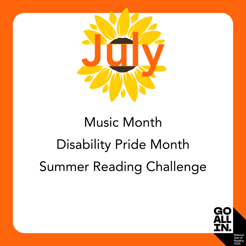 July Music Month Disability Pride Month Summer Reading Challenge