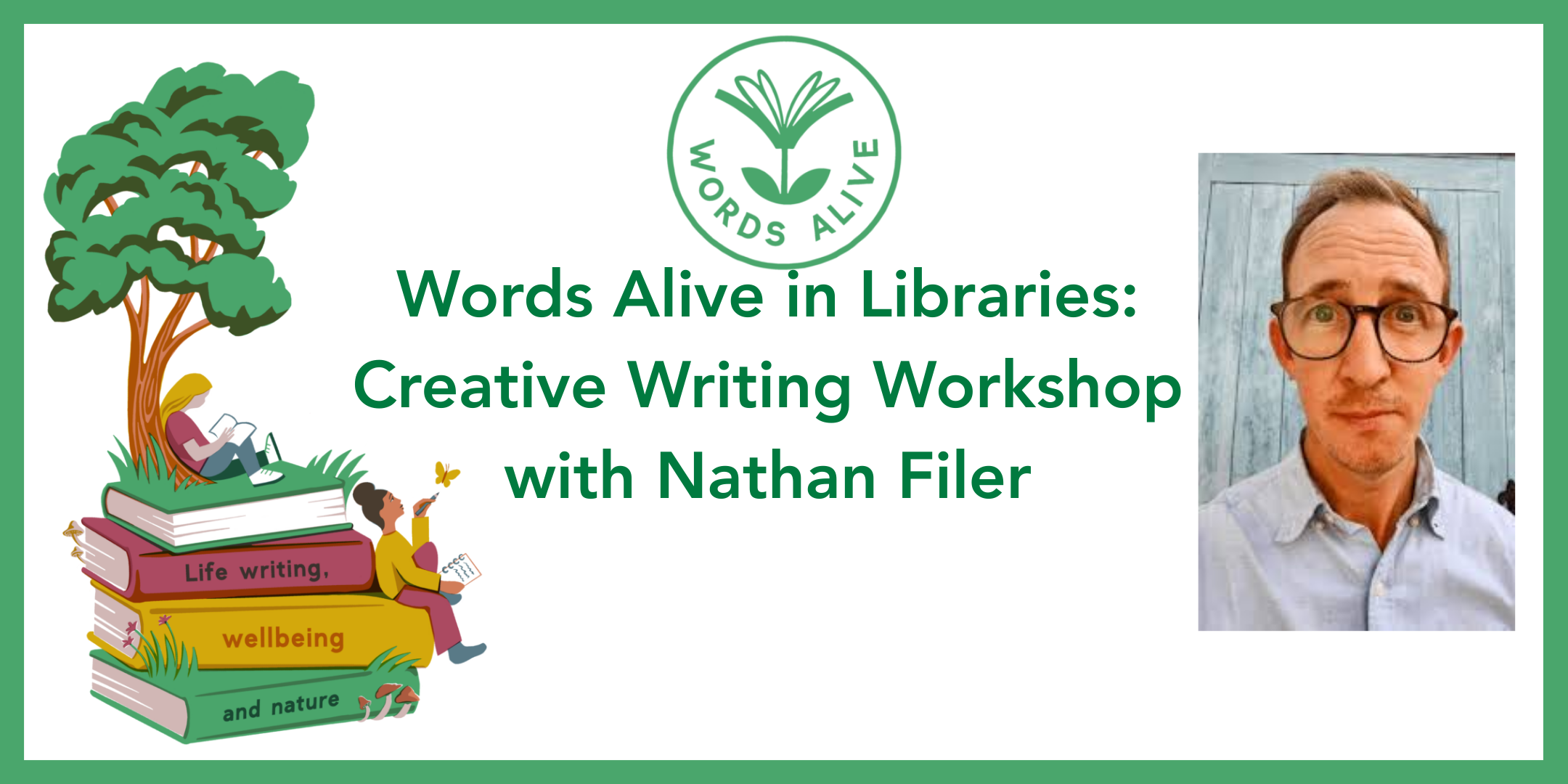 Words Alive in Libraries: Creative Writing Workshop with Nathan Filer