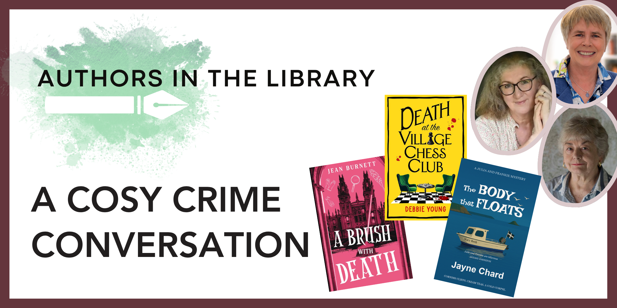 Authors in the Library - A Cosy Crime Conversation