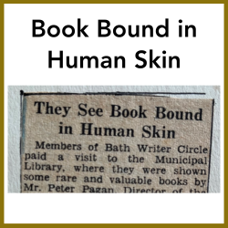 book bound in human skin