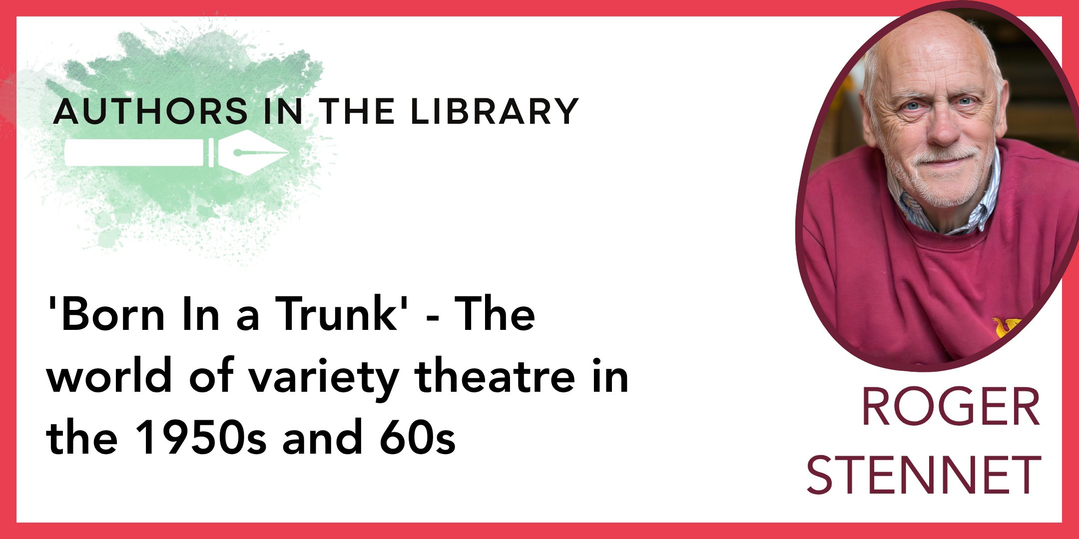 Authors in the Library - 'Born in a Trunk' by Roger Stennett